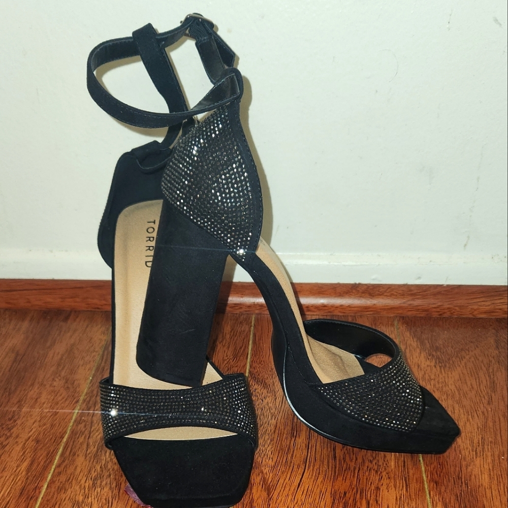 Embellished Platform Tapered Heel